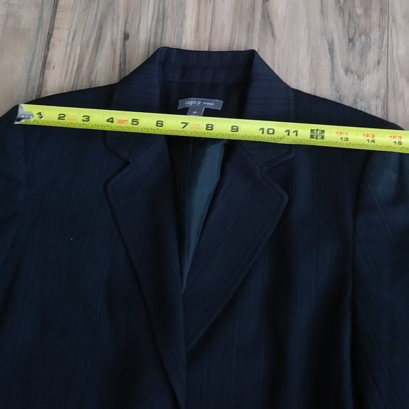 apt.9 Dark Gray Color Blazer Size 10 - Picture 8 of 12